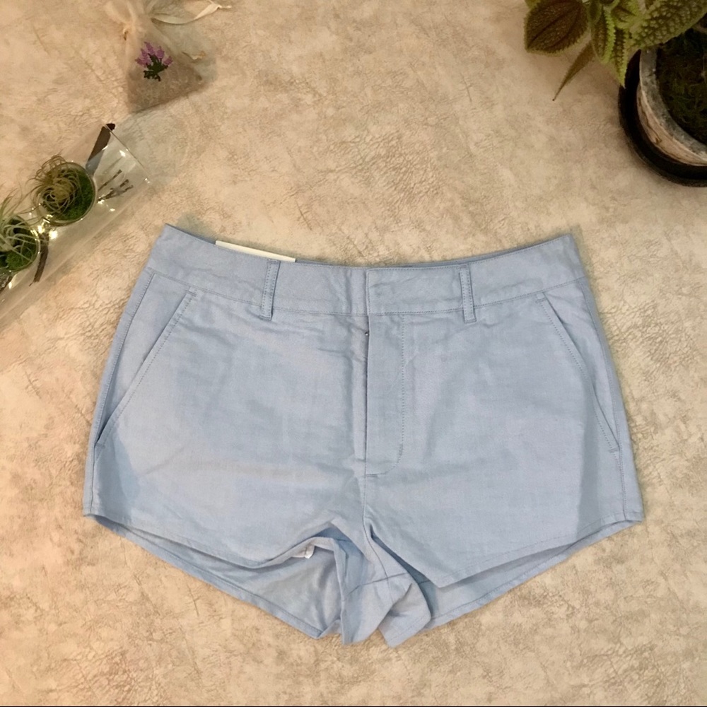 NWT American Apparel Blue Oxford Short Size 27
